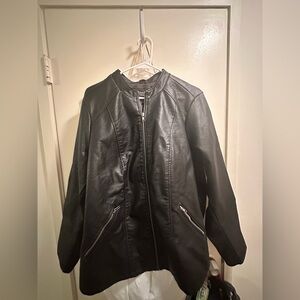Brand new with tag Torrid faux black leather jacket plus size women. Size 3x